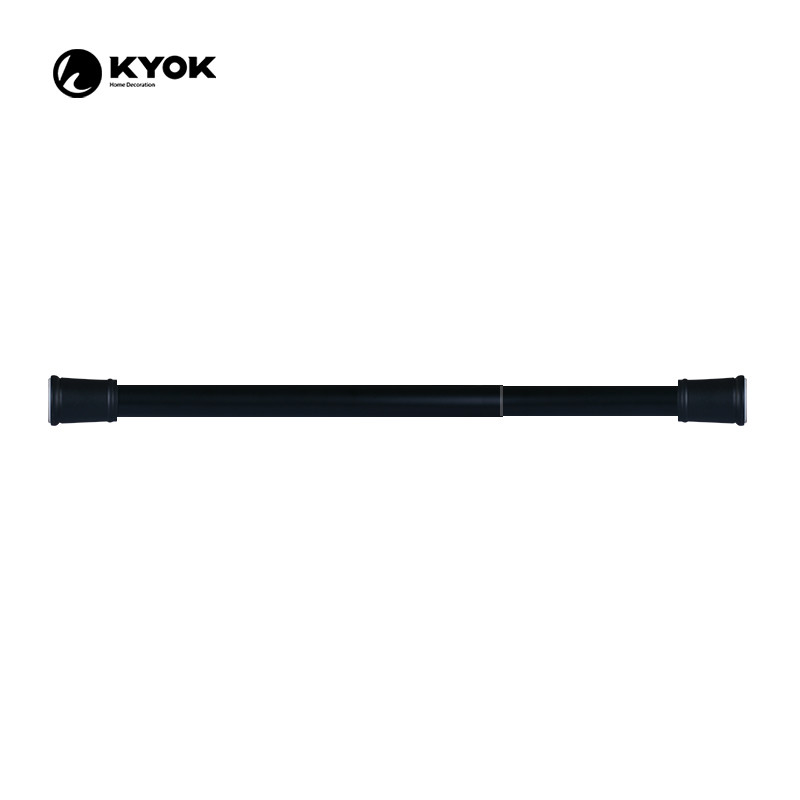 No Drill Extendable Curtain Pole Stainless Steel Shower Curtain Rod