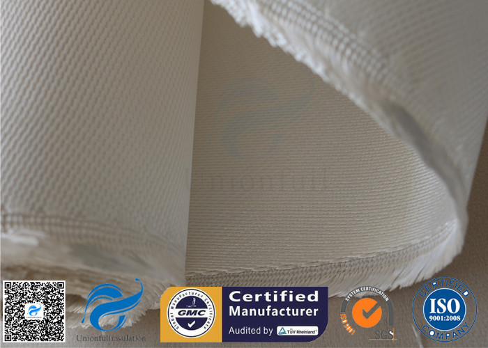 1.3MM White High Silica Fabric Heavy Duty 1200℃ 36OZ Durable Fire Blanket Cloth