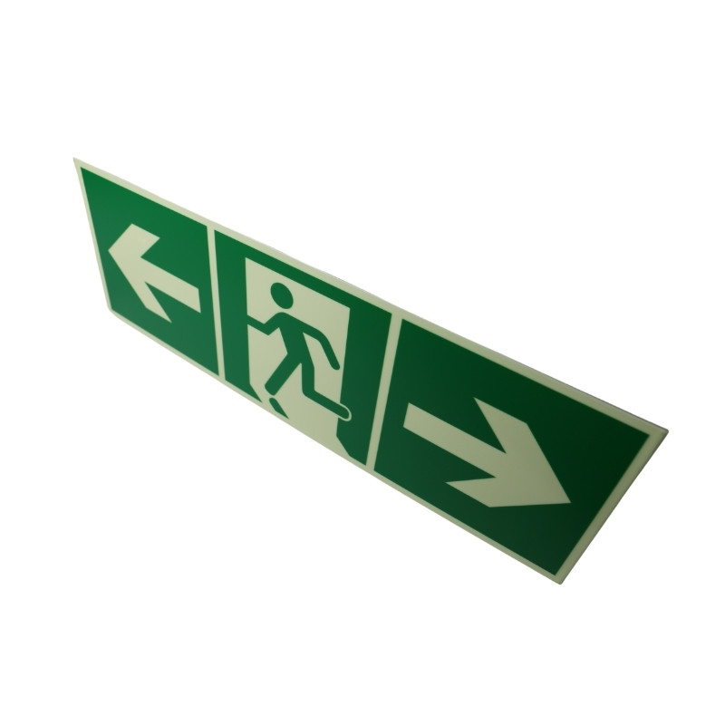 Fluorescent Emergency Evacuation Symbols Hotel Fire Evacuation Signs