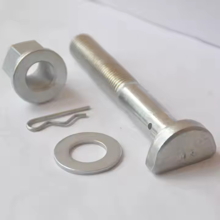 M18x2.0 Silvery Truck Wheel Bolt 110mm Length ROR T Shaped Head