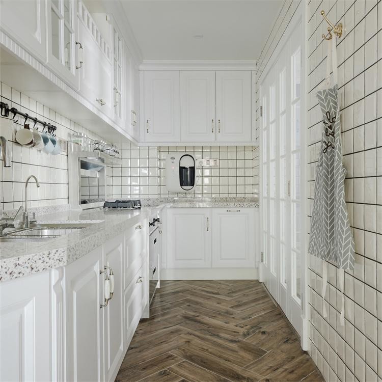 NSF Lacquer Finish Kitchen Countertop Cabinets Customized Size