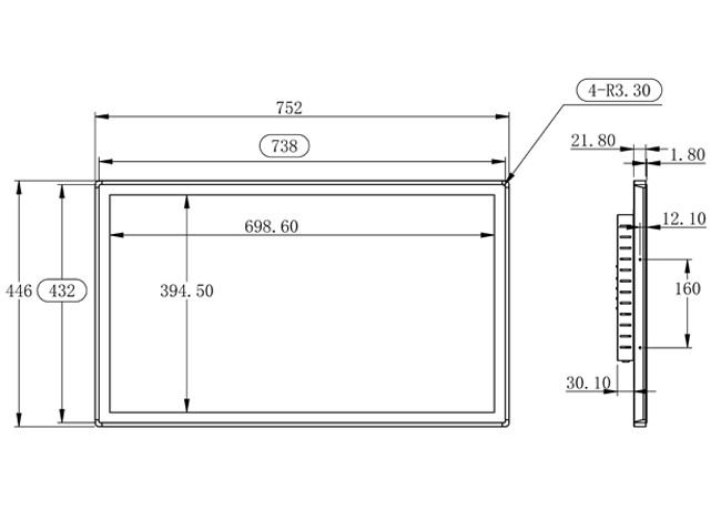 32-Inch Linux Touch Embedded Display for Educational Solutions, Public Transportation Panels, Security Systems, and Interactive Retail