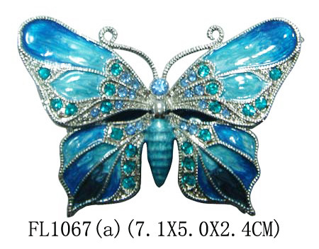 New Products Metal Butterfly Custom Jewelry Box