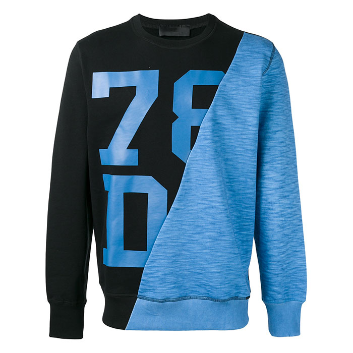Color Contrast Mens Hoodies And Sweatshirts Size S - 3XL Polyester / Cotton Material