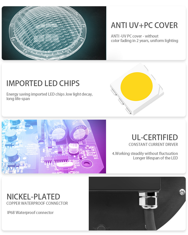 Color Change Waterproof Led Pool Light External Control Low Voltage ABS IP68