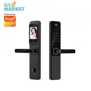 Buy cheap Tuya APP Remote Control Smart Door Lock Indoor HD Screen Wide Angle Camera With Doorbell product