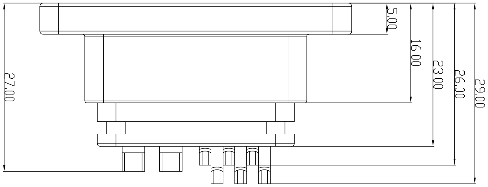 Panel Mount Power Connector 3+9 Pin Lithium Battery Terminal Block Drone Power Connector