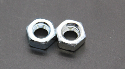 M12 Iso 4032 Grade 8 Steel Hexagon Nut , Flange Zinc Plated Nuts For Widest Application