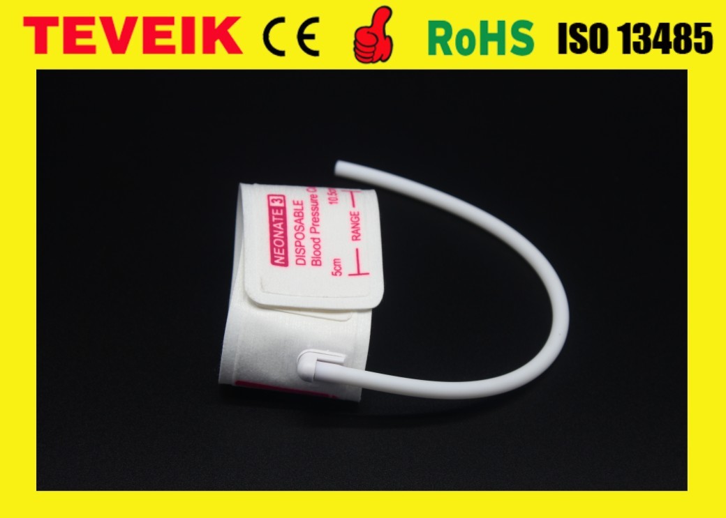 Factory Price Disposable HP M1872A Single Hose NIBP Cuff For Neonate , 6.9-11.7cm, Nonwoven Cloth Material