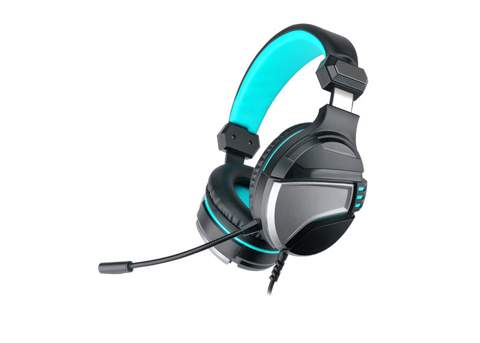 DL Multi Platform Gaming Headset , 40mm Black And Blue Gaming Headset