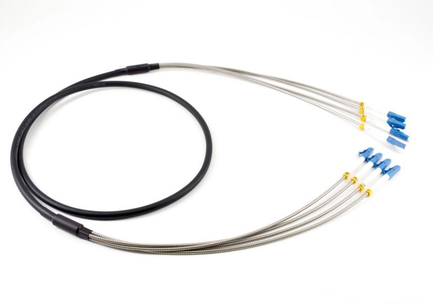 Waterproof Fiber Cable Assembly PDLC ODVA Connector To SC Fiber Cable G657A