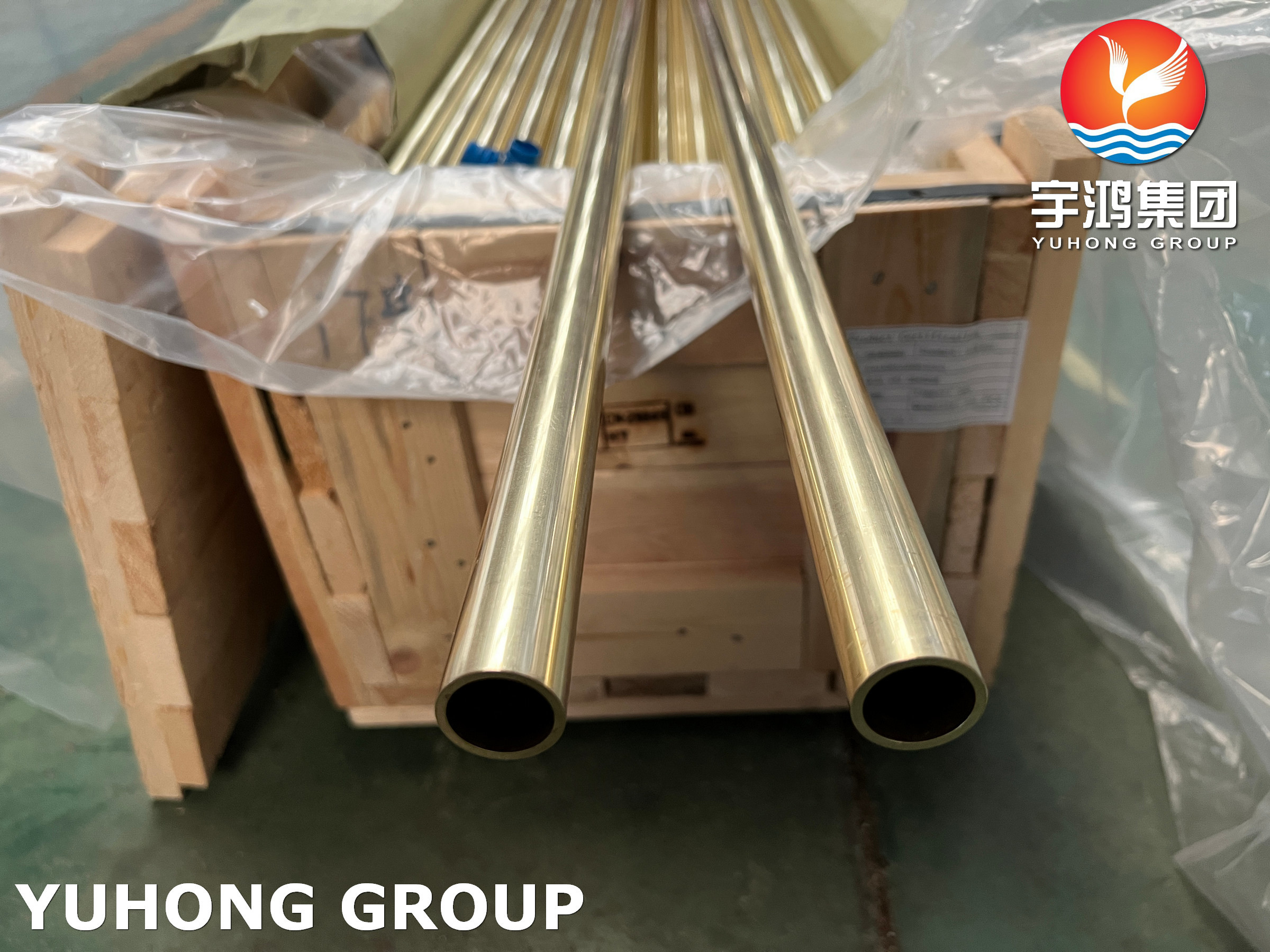 ASTM B111 C44300 / DIN CuZn28Sn1 Brass Seamless Tube Heat Exchanger Tube