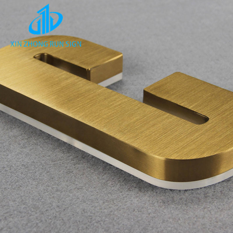 Company Logo Outdoor Backlit Letter Lights Waterproof Acrylic Metal Led Letter Light