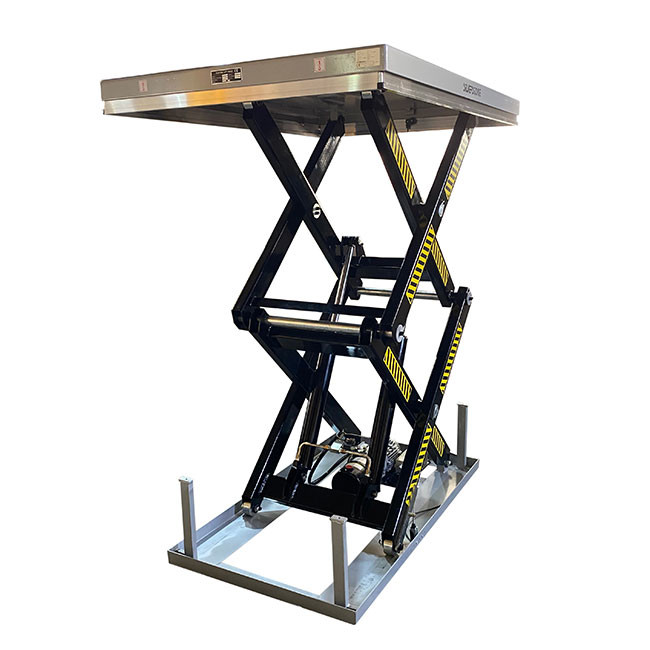 Electric 1 Ton Stationary Scissor Lift Platform Double Scissor 305/1780mm