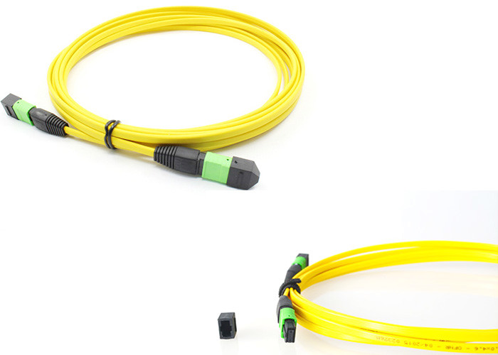 MPO APC Fiber Optic Patch Cord Single mode G657A1 Optical Jumper FTTH FTTA 5G Tower