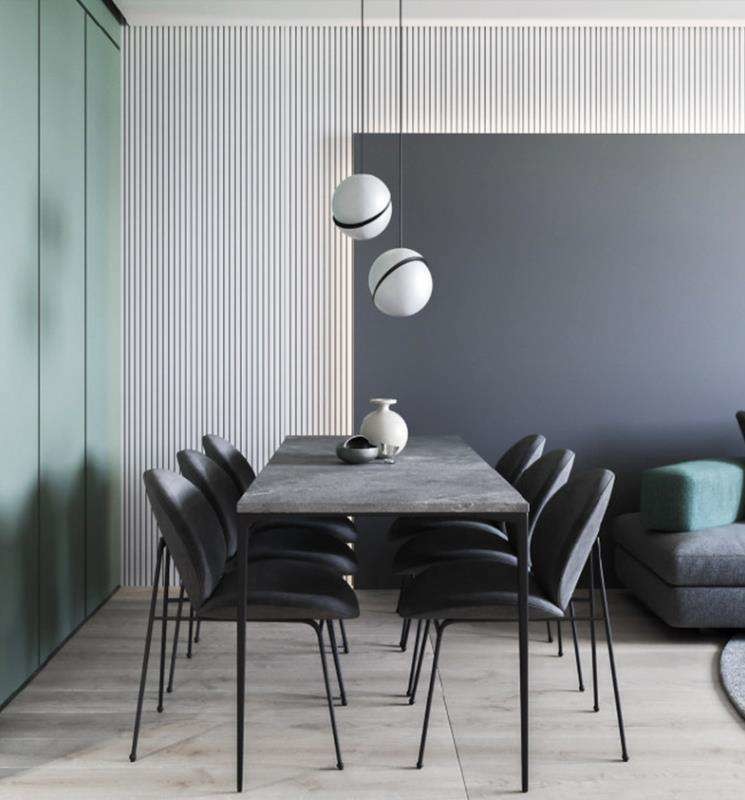 Interior Decorative Wall Boards Ceiling Panel PVC Coated Bamboo Fiber Art Louver Background Panels WPC Fluted Slat Panel