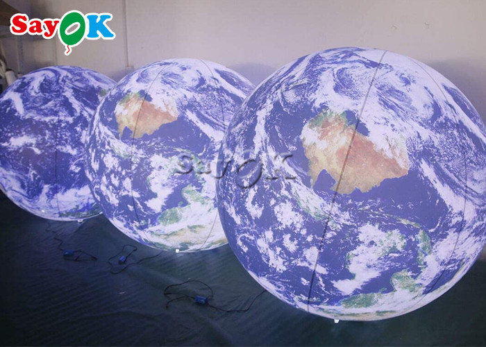 60'' Inflatable Lighting Decoration Hanging Blow Up Planets System