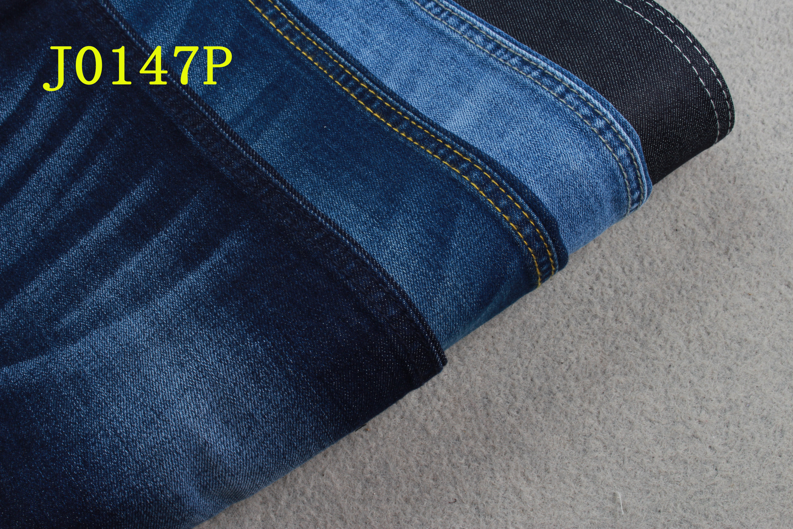 11oz UF Repreve Denim Fabric 3/1 Right Hand Twill Warp Slub For Kids