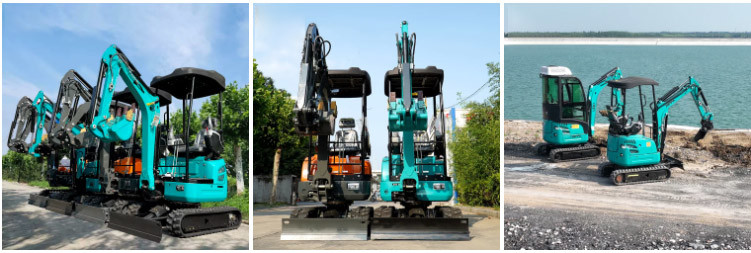 Mini Small Micro Digger Excavator Anti Collision 2 Ton Mini Excavator