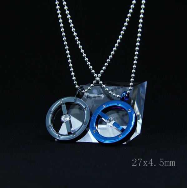 Fashion High Quality Fashion Stainless Steel Round Shapped Necklace Pendant
