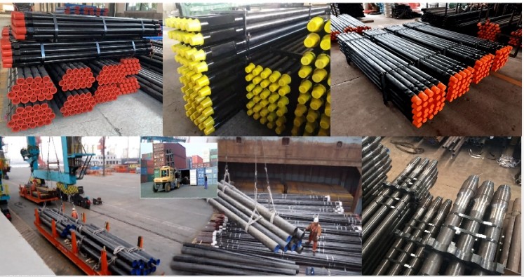 R780 Steel 2 7/8" API Mining Water Well Rock Drilling Rod Api Reg Dth Drill Rod For Sale 3 Meter 1.5m 2m