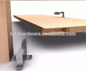 Aluminum Hotel Door Concealed Hydraulic Door Closer Hinge Hidden Floor Spring TK-H013M