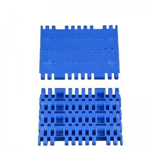 China Blue Vertical Plastic Conveyor Belt Chain Roller High Mechanical Strength on sale