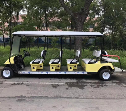10 Seater New Energy Golf Cart 27km-35km For Club Golf Course Lead Acid Battery