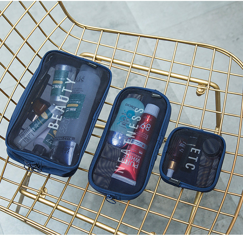 Portable Multi-Functional See Through Men Cosmetic Travel Bag Sets