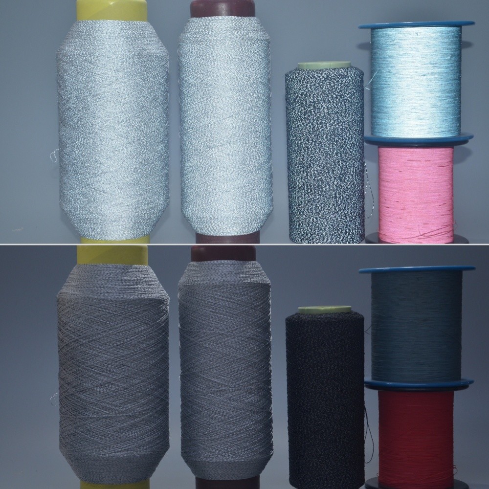 0.3MM Natural Gray Color High Light Reflective Strip Reflective Thread Reflectiving Yarn