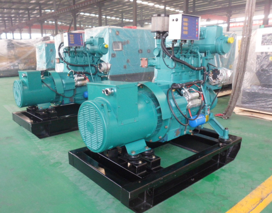 50kva to 500kva Cummins water cooled marine diesel generator
