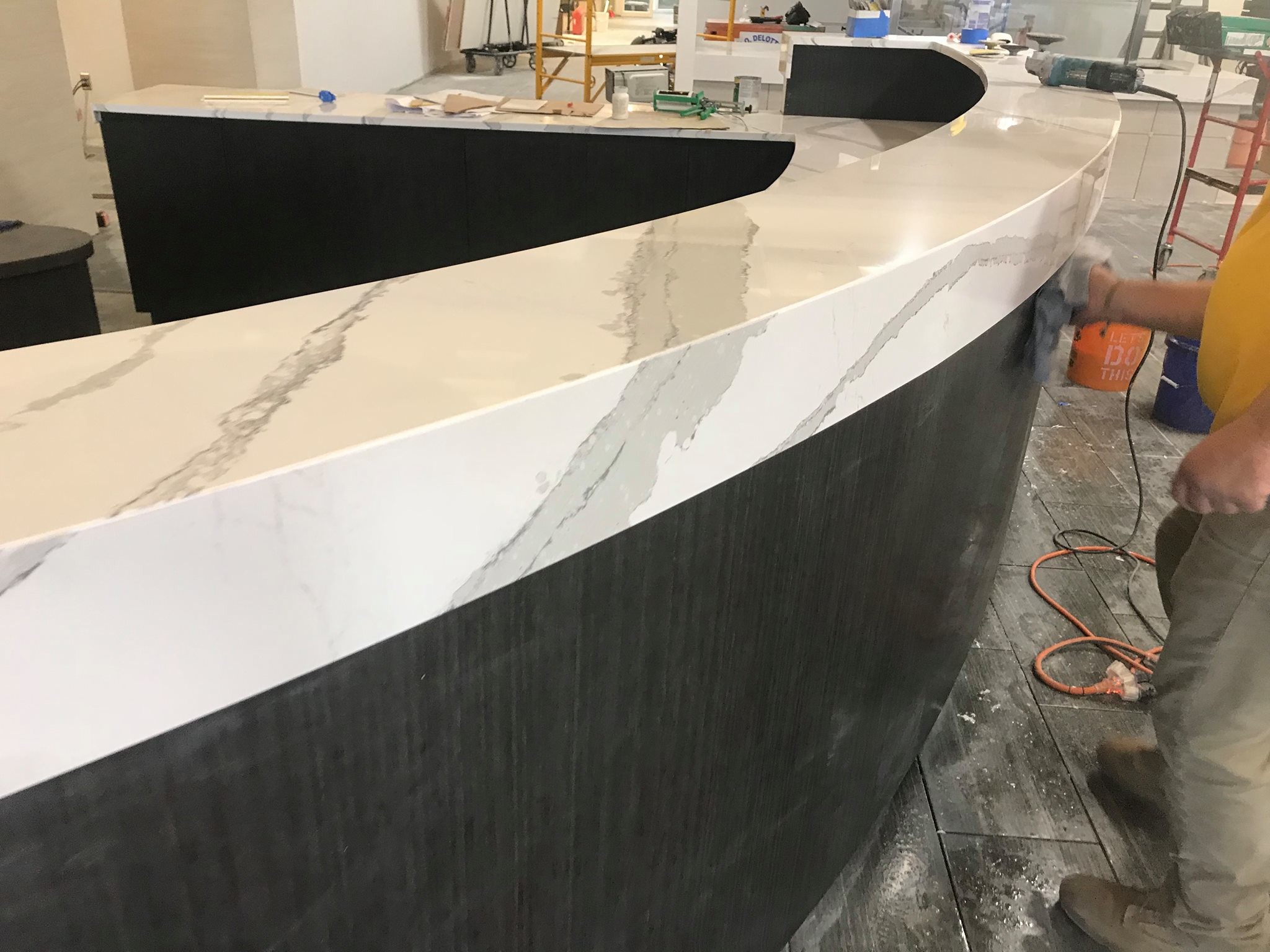 White Calacatta calacatta quartz slab stone , calacatta quartz countertops