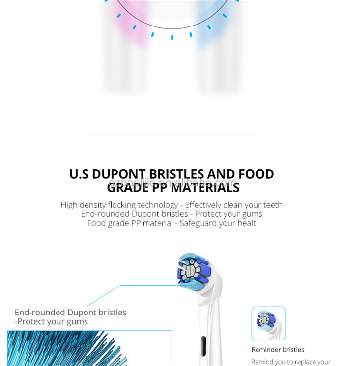 Soft Rotating Vibrating Oscillating Electric Toothbrush Ladies Electric Toothbrush 1 Modes