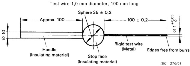 IEC 60529 IP Testing Equipment IP Test Probe Kit Jointed Test Finger And Test Rod