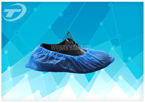 Machine Made Disposable Boot Covers / Plus Size Medical Shoe Covers