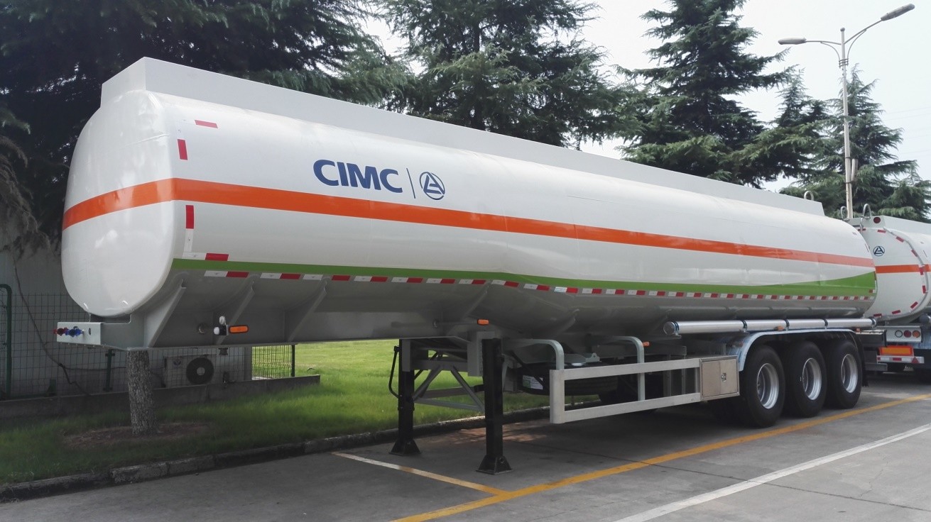 Tri Axles Aluminium Trailer Tanker Oil Fuel Diesel Transport Tank 12 Wheels