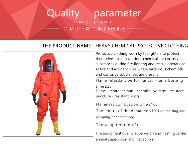 Conjoined Fire Fighting XL PVC Acid Chemical Safety Suit