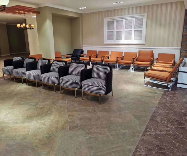 Living Room Set Modern Sofa Single Seater Armchair Royal Upholstery Fabric Leisure Hotel
