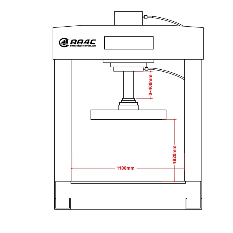 Forklift Hydraulic Tire Press Machine 75T-200T H Frame Solid Tire Service Machines