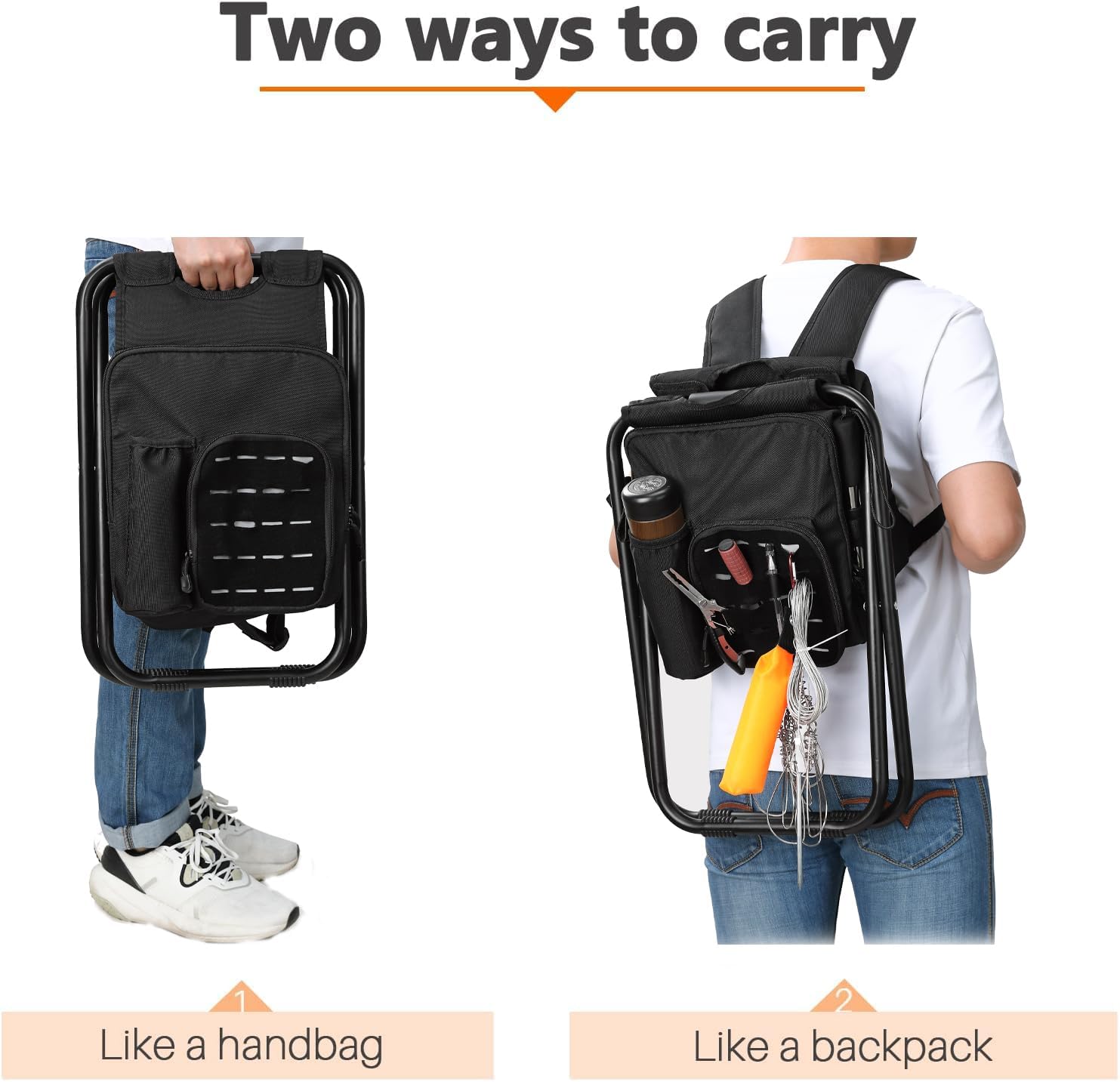3 in 1 Portable Folding Cooler Backpack Leisure Facilities for Beach Chair and Camping