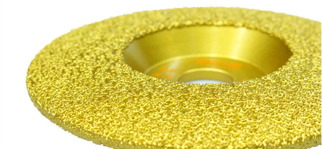 Curved 125mm Diamond Cup Disc Grinding Wheel Vacuum Brazed