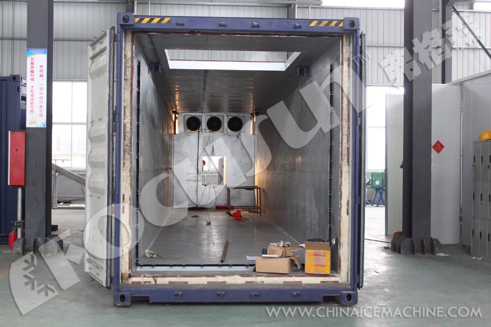 Large Capacity Ice Storage Room With 10 TONS Cooling Capacity And Refrigeration System