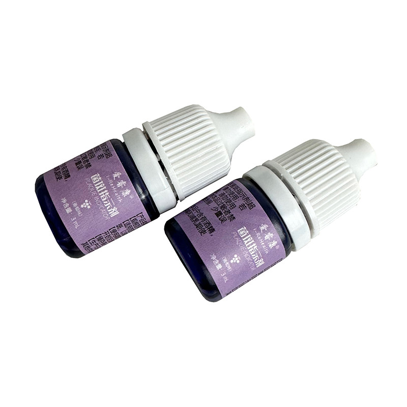 Purple Bottle Package Oral Health Indicator for Dental Health Monitoring