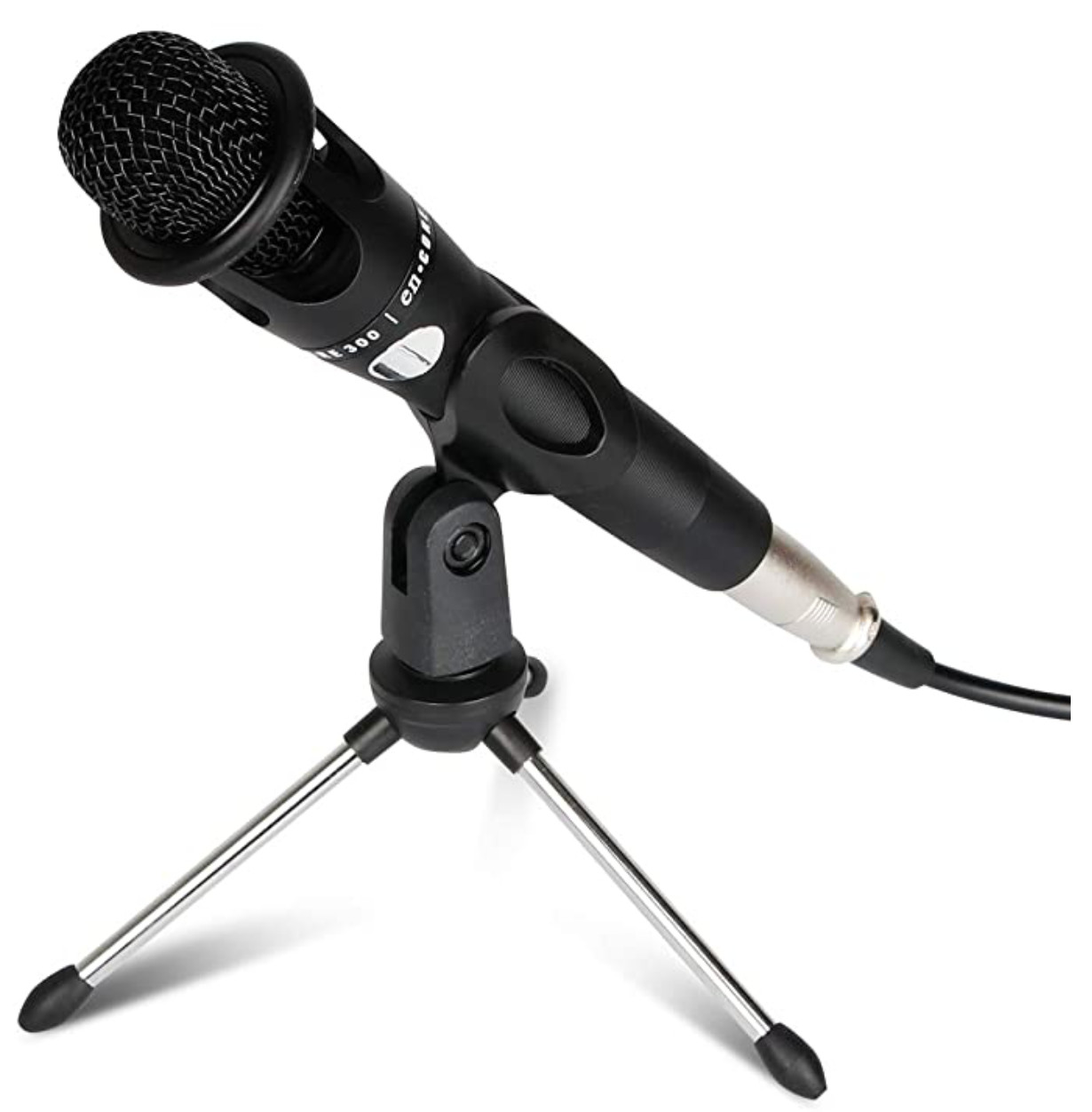 Solid Zinc Alloy Feet FCC 20cm Tripod Mic Stand