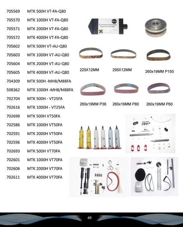 Auto Cutter Parts Size 260x19mm P36 P60 P80 Cutting Machine Parts Sharpening Belt
