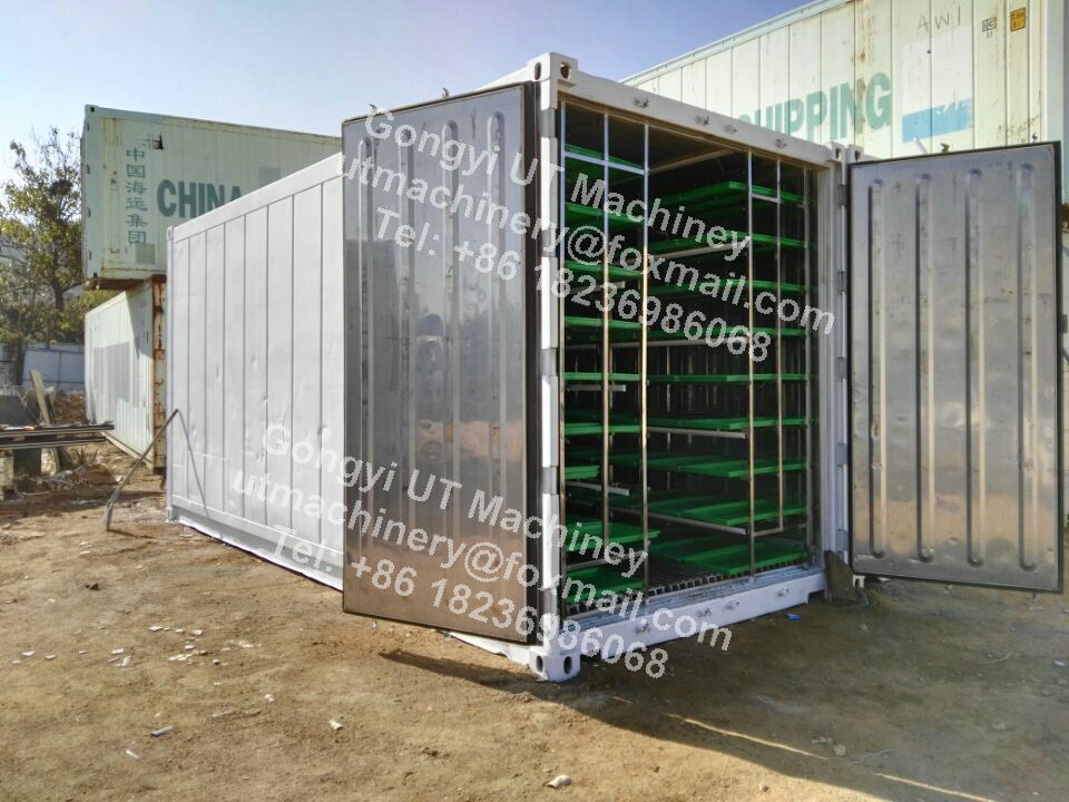 PLC Muti-Layer Container Type Hydroponic Barley Microgreen Machines for Production