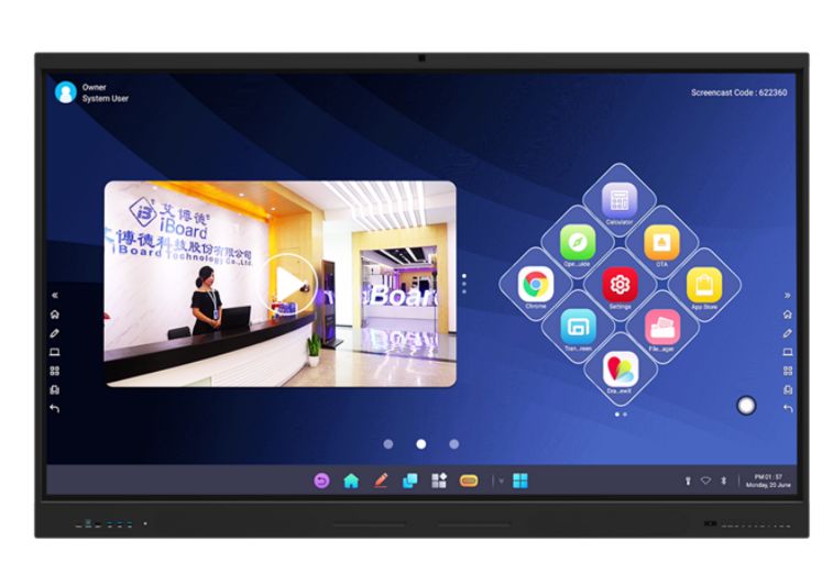 Interactive Flat Panel 86 Inch LCD Smart Board for Education and Conference