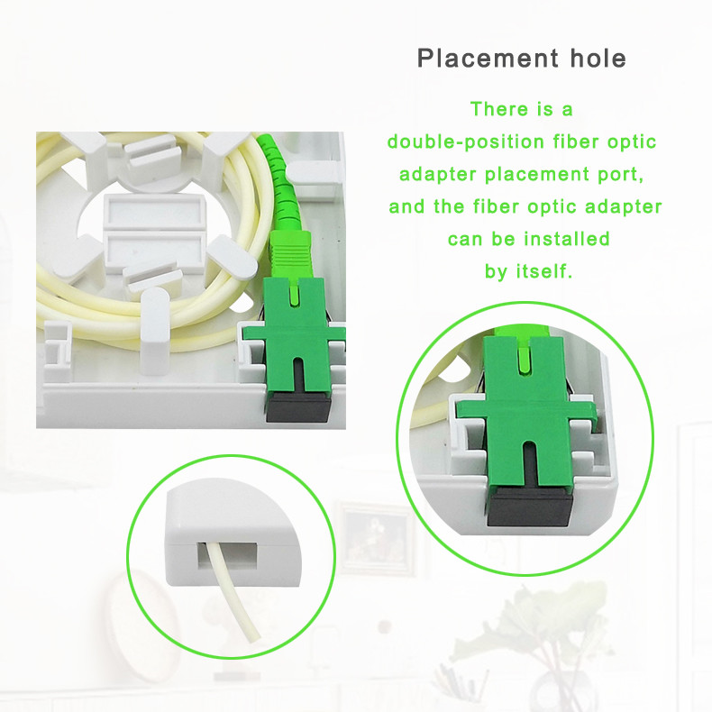 Indoor dustproof Flame Retardant Fiber Optic Distribution Box Multi Functional FTTH 86 ABS