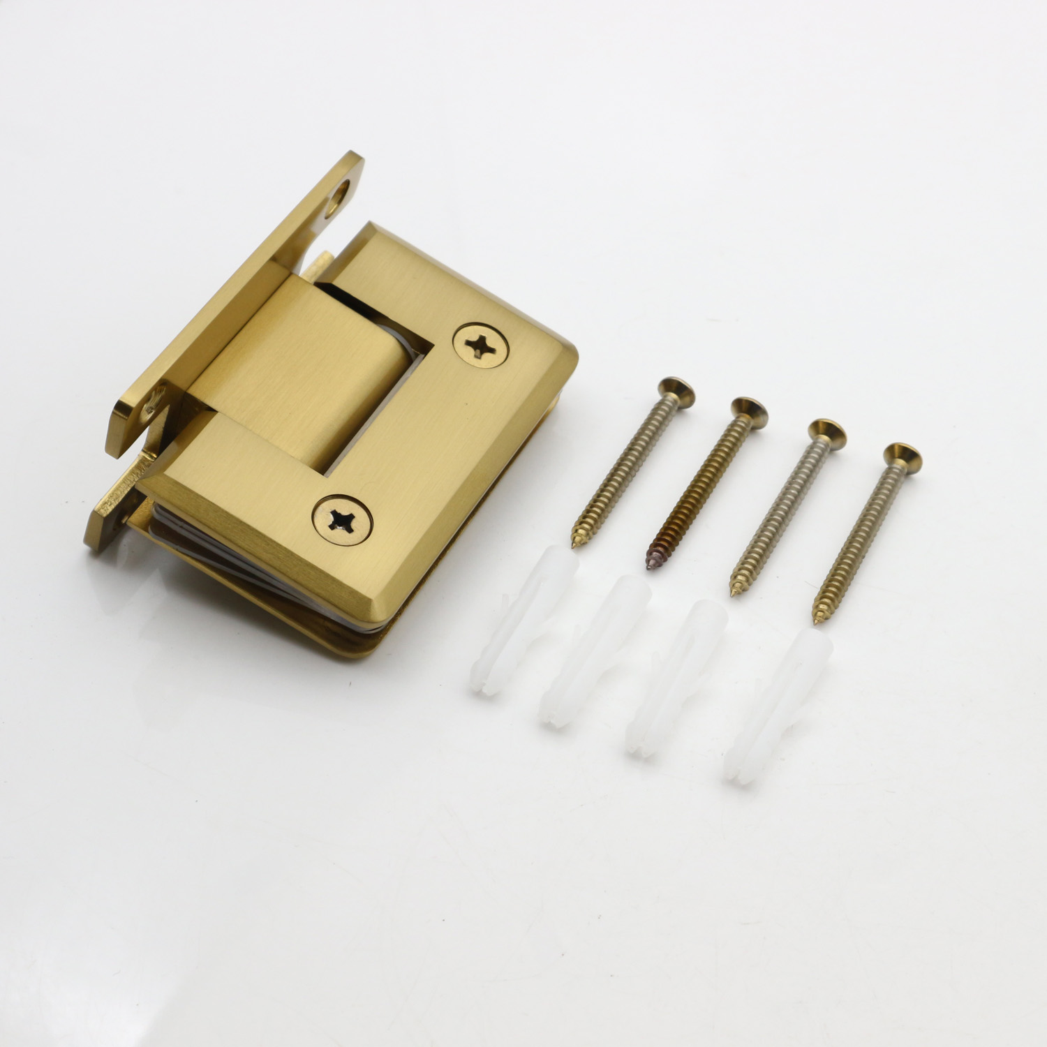 Adjustable Brass Pivot Wall Glass Hinge for Glass Door Pivot Hinges in 90*55mm Size