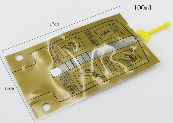 100ML Custom Pig Semen Collection Bags OPP Design 0.04mm-0.22mm